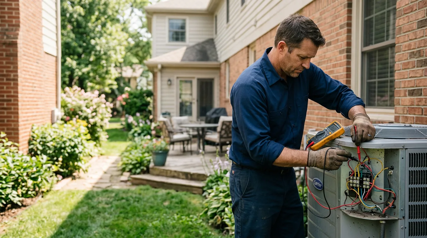 HVAC technician working near Keysville, GA